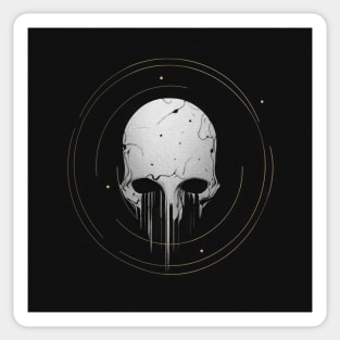 Death Mask Illustration Sticker